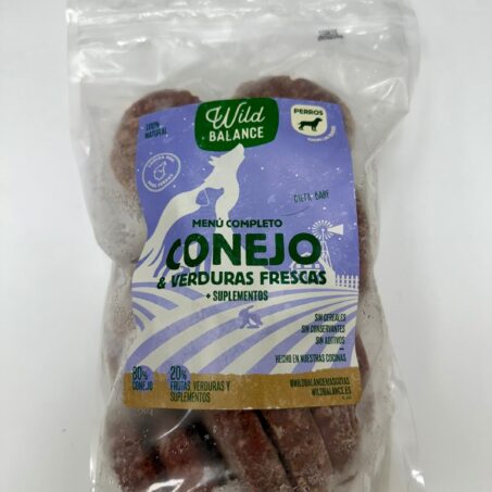 Menu Barf de Conejo en porciones