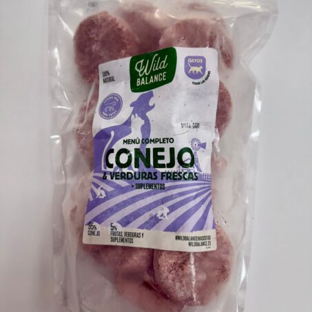 MENU BARF DE CONEJO PARA GATO