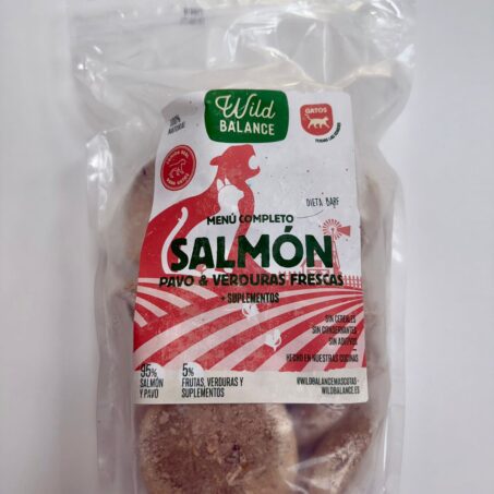 MENU BARF DE SALMON PARA GATO