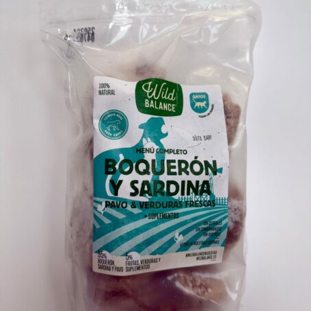 MENU BARF DE BOQUERÓN Y SARDINA PARA GATO