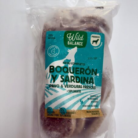 MENU BARF DE BOQUERÓN Y SARDINA EN PORCIONES