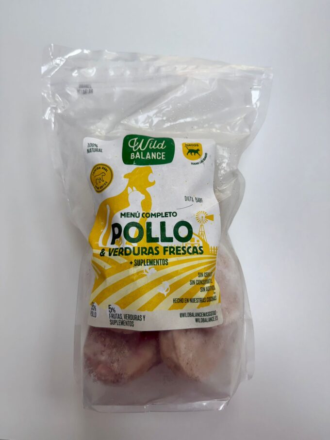 MENU BARF DE POLLO PARA GATO